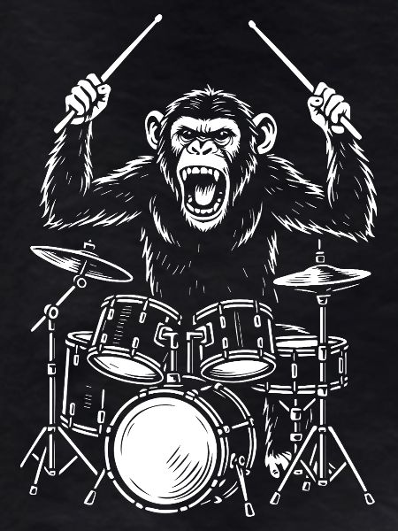 Drumming Chimp Band