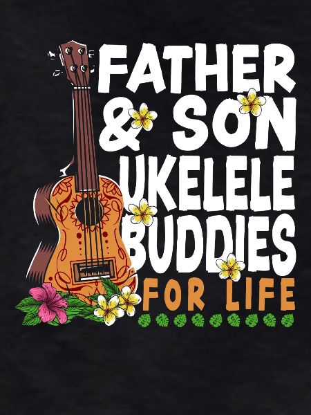 Hawaiian Ukulele Uke Dad Son