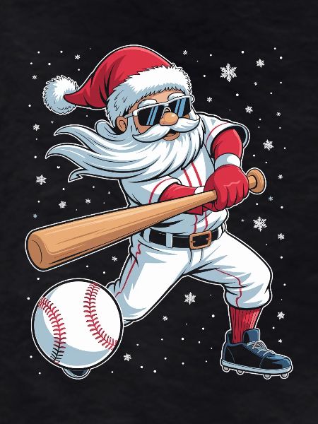 Santa Baseball Allstar