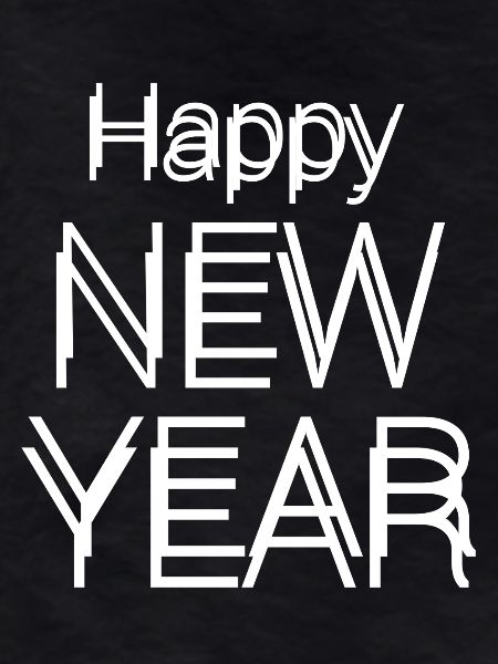 Happy New year text