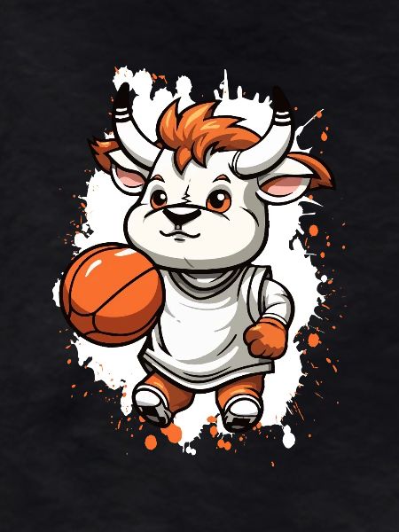 Basketball Bull Comic