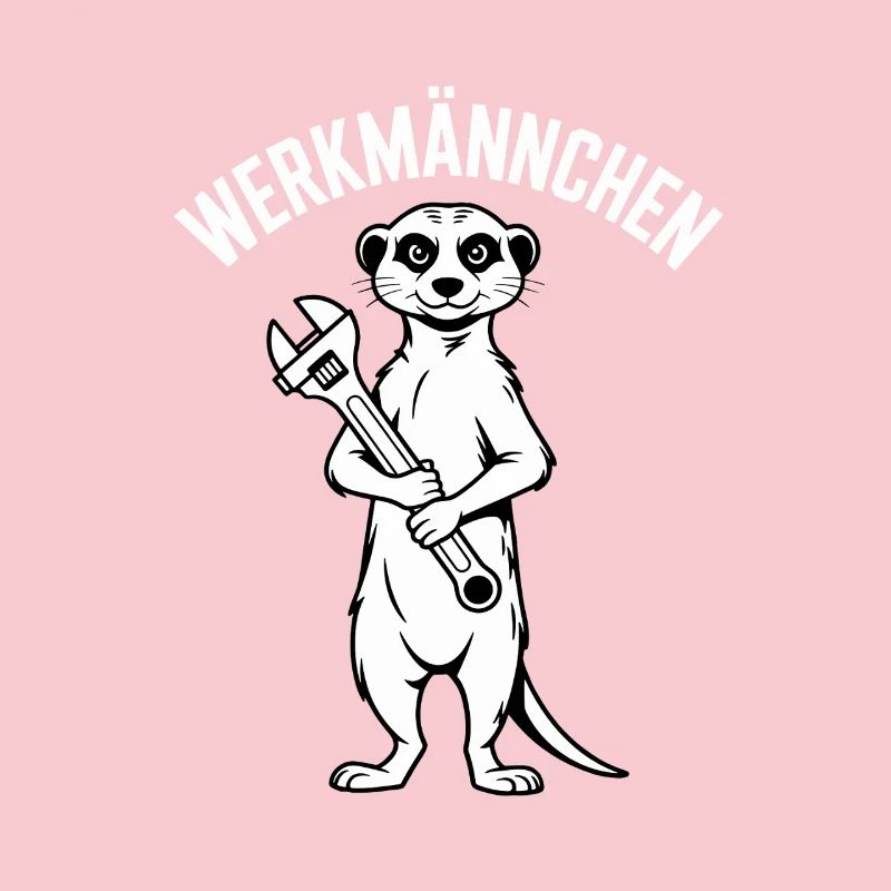 Erdmännchen Echter Heimwerker Mann Handwerker