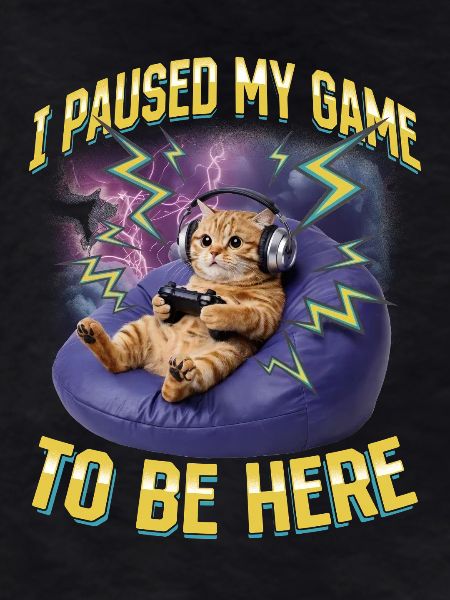 Funny Gaming Gamer Cat