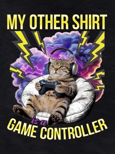 Chat gamer drôle