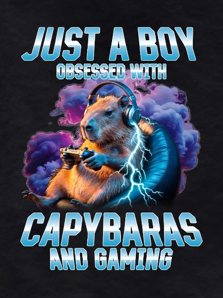 Funny Gaming Gamer Capybara