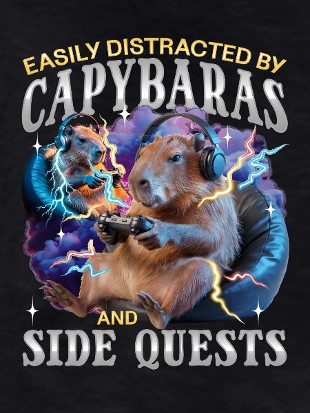 Funny Gaming Gamer Capybara