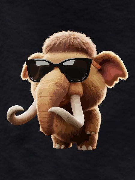 Sunglasses Mammoth Cartoon