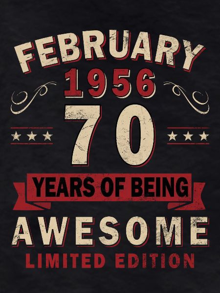 70th Anniversary – Year – February 1956
