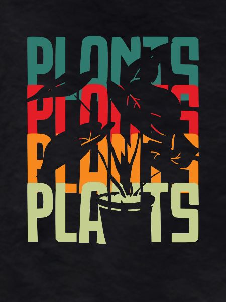 Retro plant lover home gardener