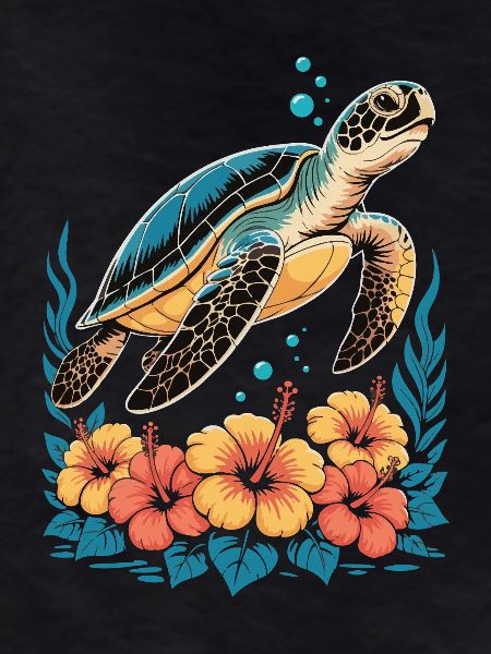 Sea Turtle Ocean Addict Design