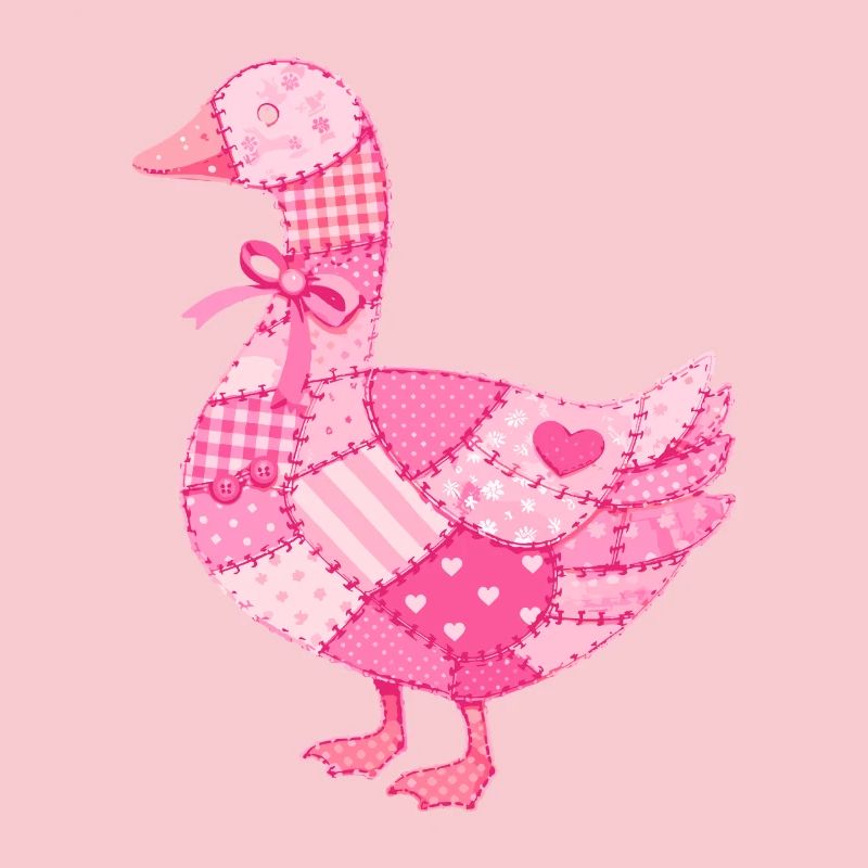 Patchwork Ente Rosa
