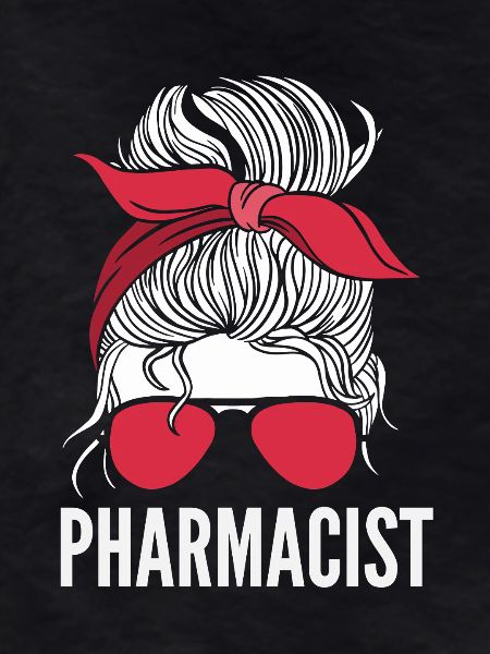 Messy Bun Pharmacist Pharmacist