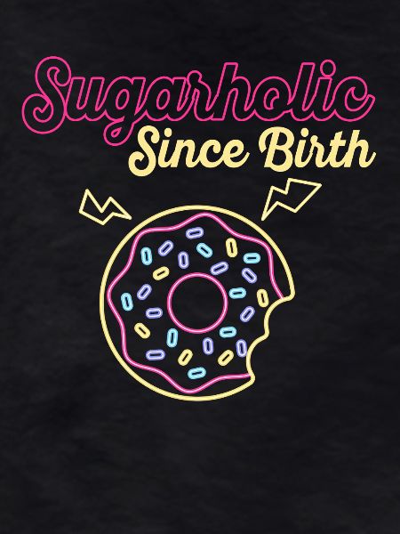 Neon Sugar Donut Since Birth
