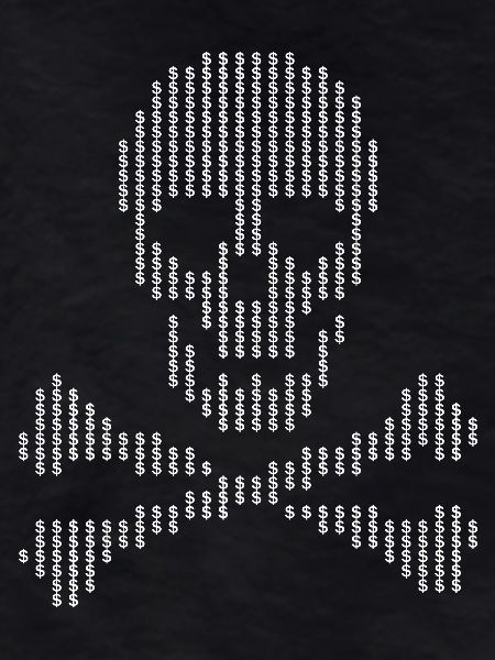 Skull Glyph Dot Crossbones