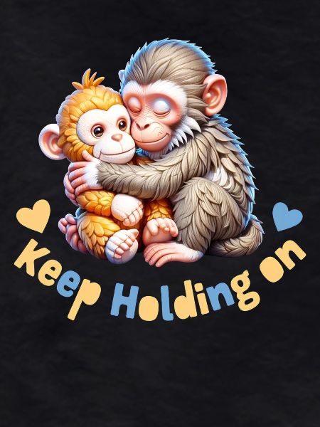 Hugging Monkeys Keep Holding On
