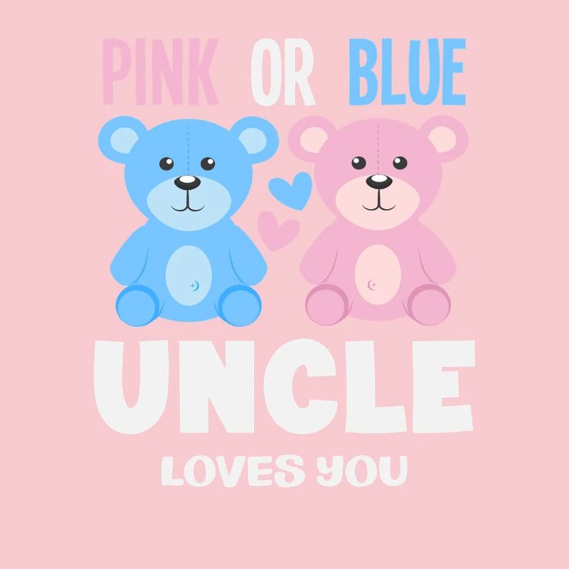 Pink Oder Blau Onkel Liebt Dich