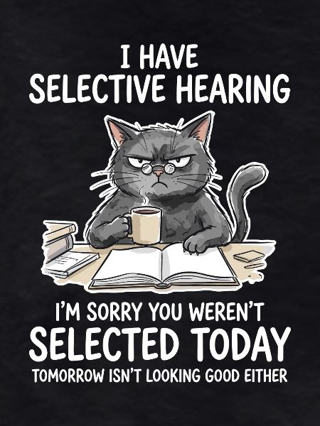 Grummelkat Learning Humor Motif