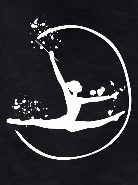 Gymnast With Band Rhythmic Gymnastics