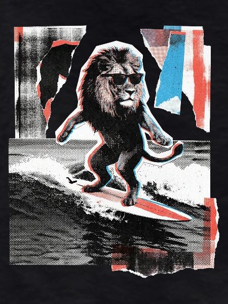 Surfer Löwe