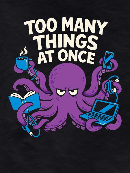 Funny Octopus Overstimulated