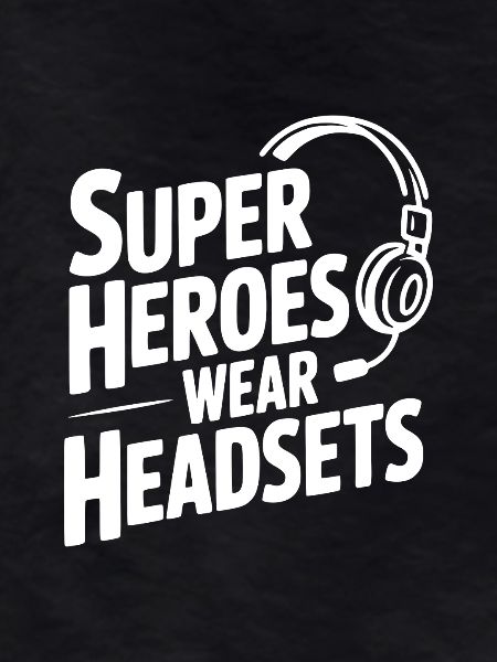 Super Heroes Wear Headsets