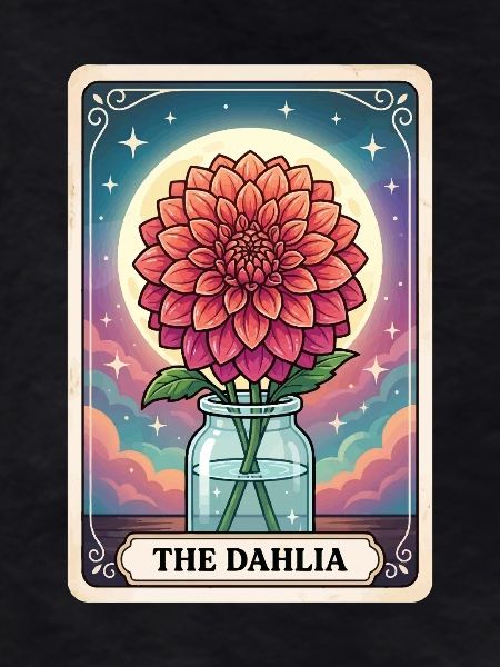 Dahlias Tarot Card