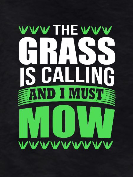 Lawn mower lawn (meadow)