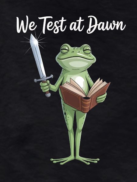 Frog Knight Reading Sword