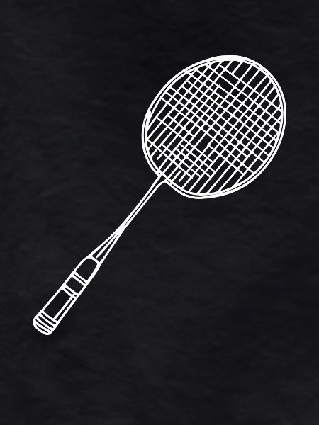 Badminton Racket Drawing