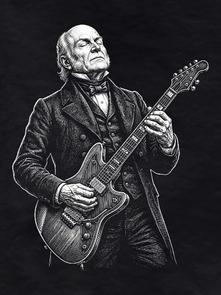 John Quincy Adams Playing Guitar