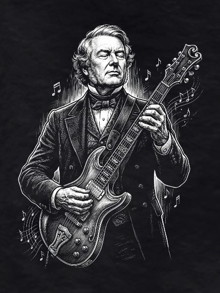 Millard Fillmore Playing Guitar