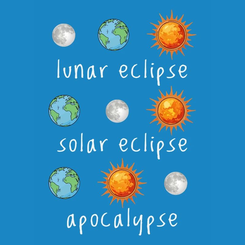 Éclipse lunaire Éclipse solaire Apocalypse Humour