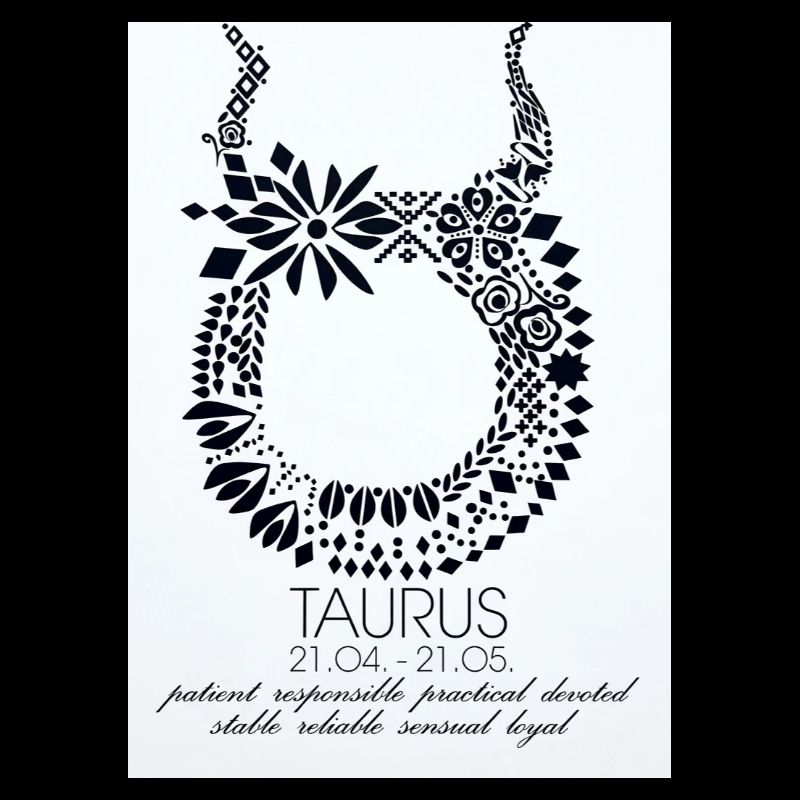 Taurus Blüten-Ornament