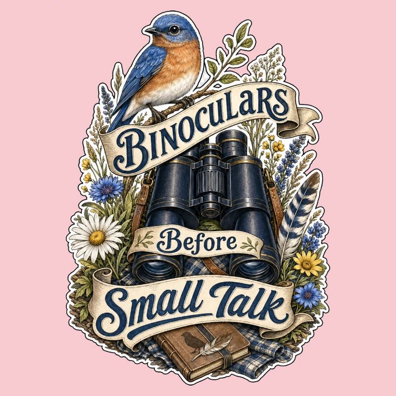 Binoculars Before Small Talk Clouds