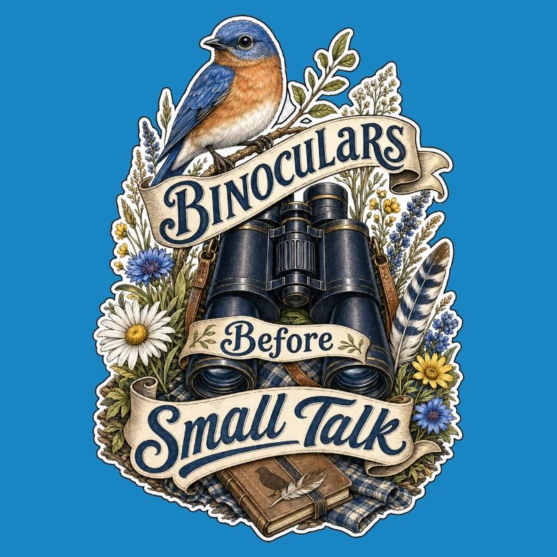 Binoculars Before Small Talk Clouds