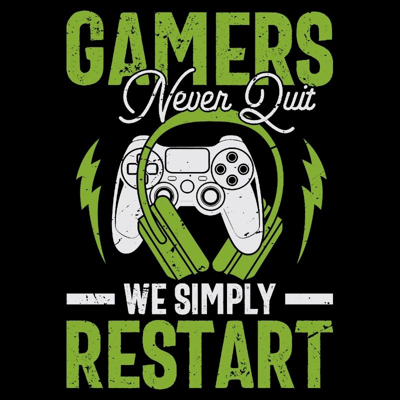 Gamer Mind: Never Quit Restart Gift