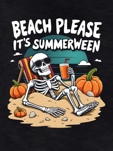 Beach Please Summerween Halloween