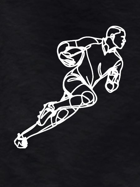 Rugby Player Drawing