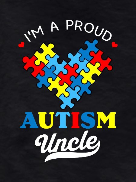 Proud Autism Uncle Heart