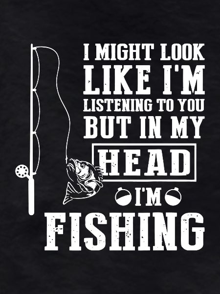 Head Fishing Quote Tee