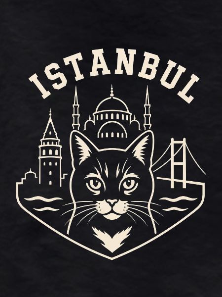 Istanbul Cat Skyline