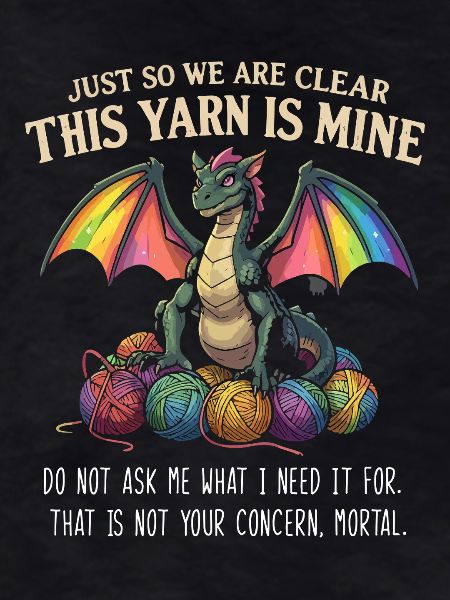 Dragon and Yarn Knitting Crochet