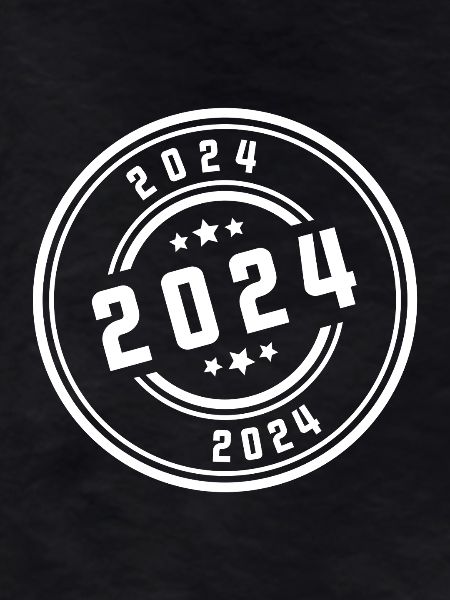 2024 Jahr Stempel