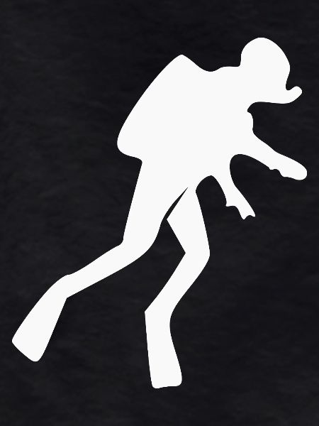 Diver Silhouettes Diving Gift Holiday