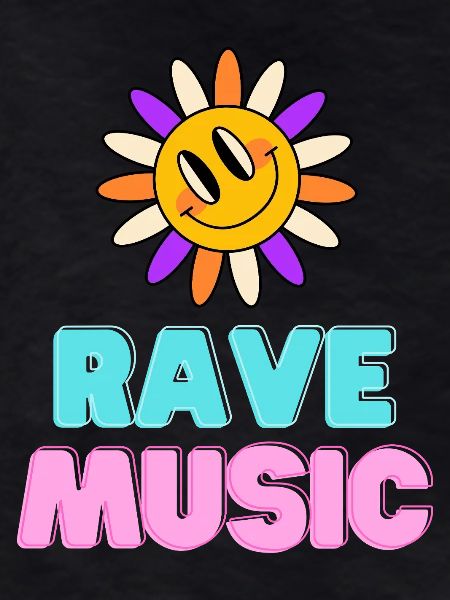 Sunshine Rave Music Neon Design