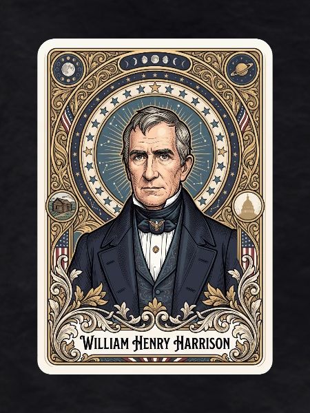 William Henry Harrison Tarot Card