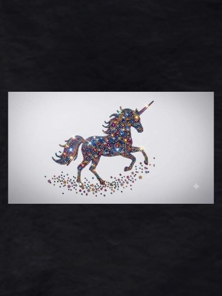 Glitzerndes Einhorn-Mosaik