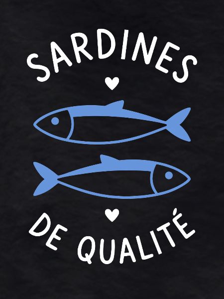 Quality Sardines – Blue Illustration