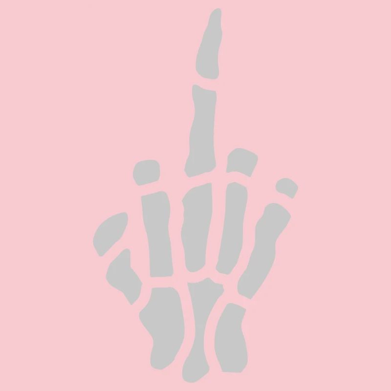 Comic Frech Middle Finger Bone