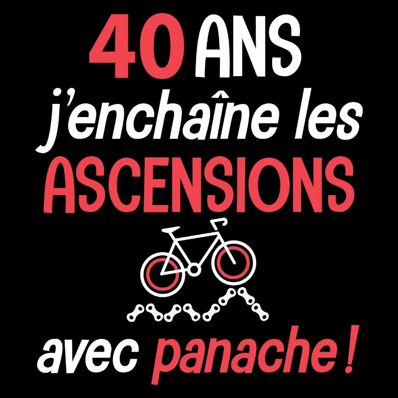 Vélo 40 ans ascension avec panache anniversaire